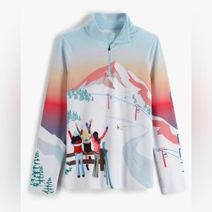 Spyder Womens Girls Rule Half Zip T-Neck size XL